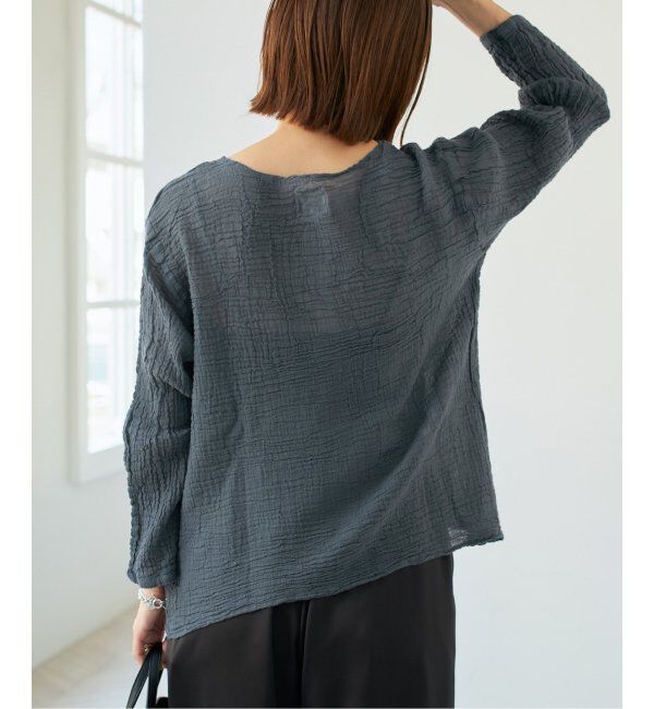 IENA「LES ATELIERS FRANCAIS DE CONFECTION ヘンリーネックトップス」|シャツ・ブラウス|