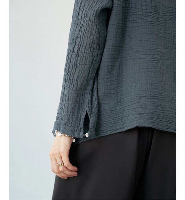 IENA「LES ATELIERS FRANCAIS DE CONFECTION ヘンリーネックトップス」|シャツ・ブラウス|