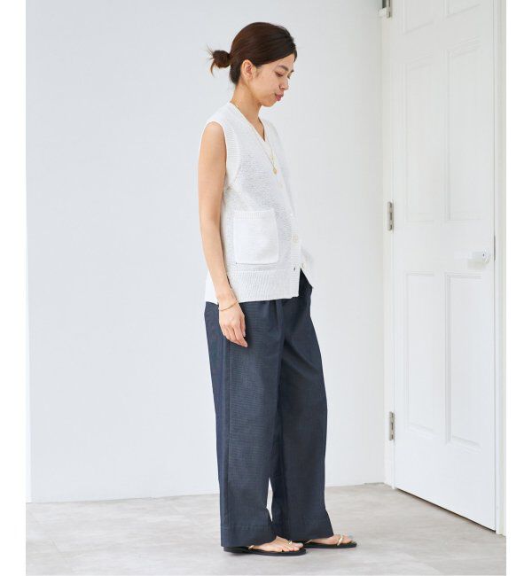 IENA「《WEB限定/追加》デニムスラックス」|デニム|