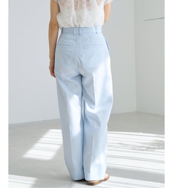 IENA「《WEB限定/追加》デニムスラックス」|デニム|