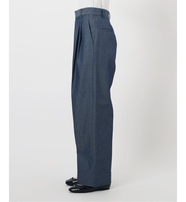 IENA「《WEB限定/追加》デニムスラックス」|デニム|