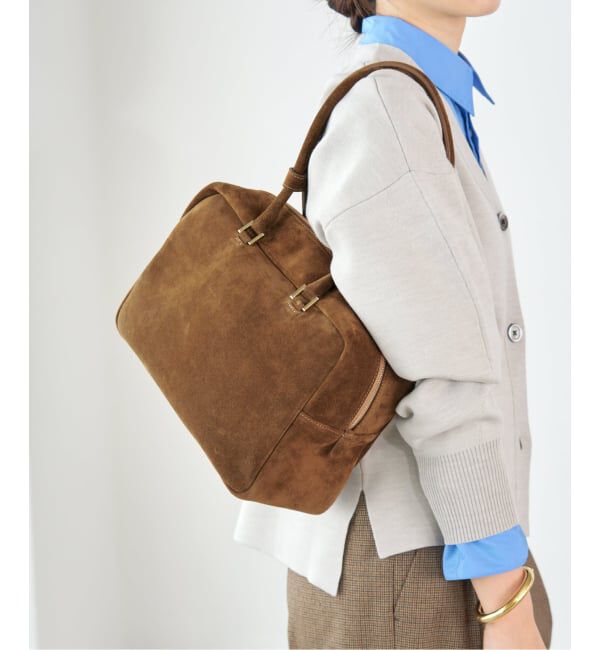 IENA「Manuel MILANO/マニュエルミラノ SUEDE BOSTON スエードボストンバッグ」|ボストンバッグ|