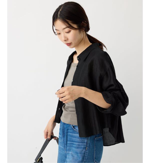 IENA「《追加2》ラミーリヨセルショートシャツ」|シャツ・ブラウス|