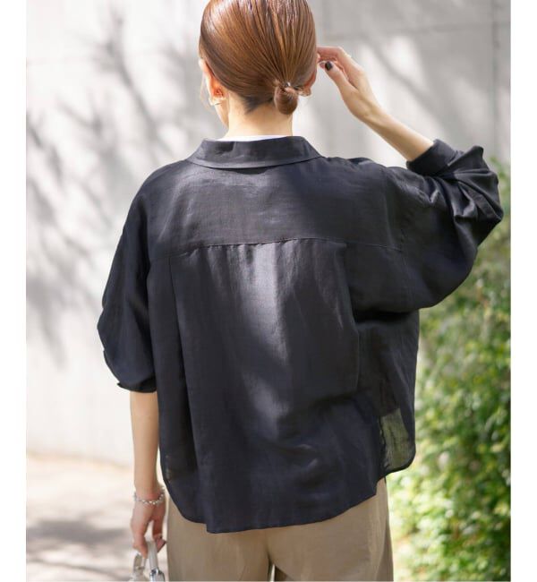 IENA「《追加2》ラミーリヨセルショートシャツ」|シャツ・ブラウス|