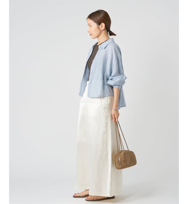 IENA「《追加2》ラミーリヨセルショートシャツ」|シャツ・ブラウス|