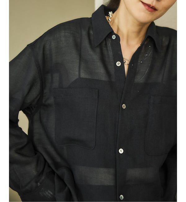 IENA「シアーメッシュ シャツ」|シャツ・ブラウス|