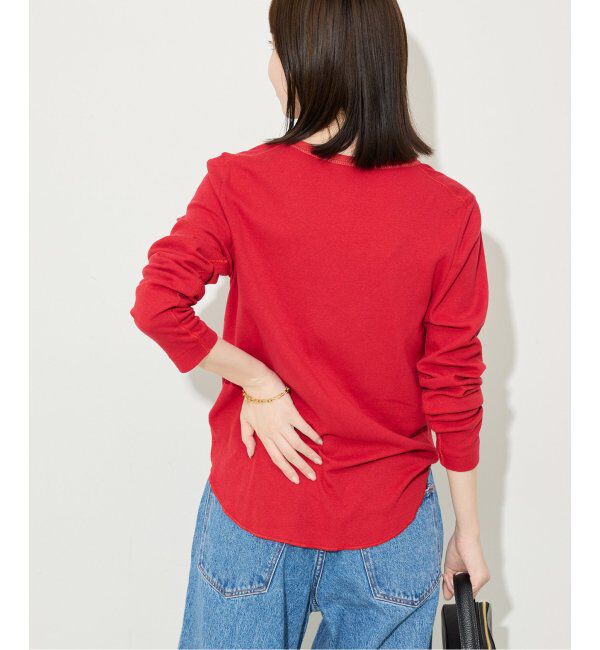 SLOBE IENA「スラブリブヘンリーネックロンTEE」|Tシャツ・カットソー|