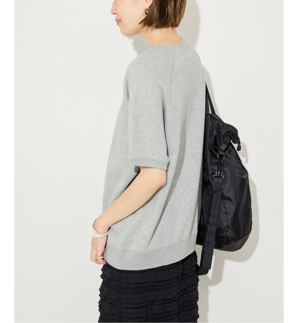 SLOBE IENA「《追加》ラメ裏毛ハーフスリーブプルオーバー」|スウェット・ジャージ|