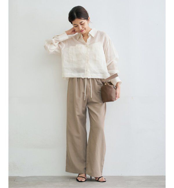 IENA「リネン混イージーパンツ」|その他|