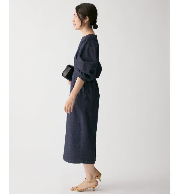 VERMEIL par iena「ストレッチデニムウエストシェイプワンピース」|ワンピース|