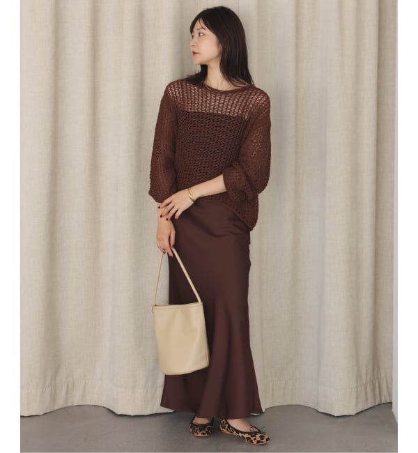 SLOBE IENA「サテンナロースカート」|スカート|