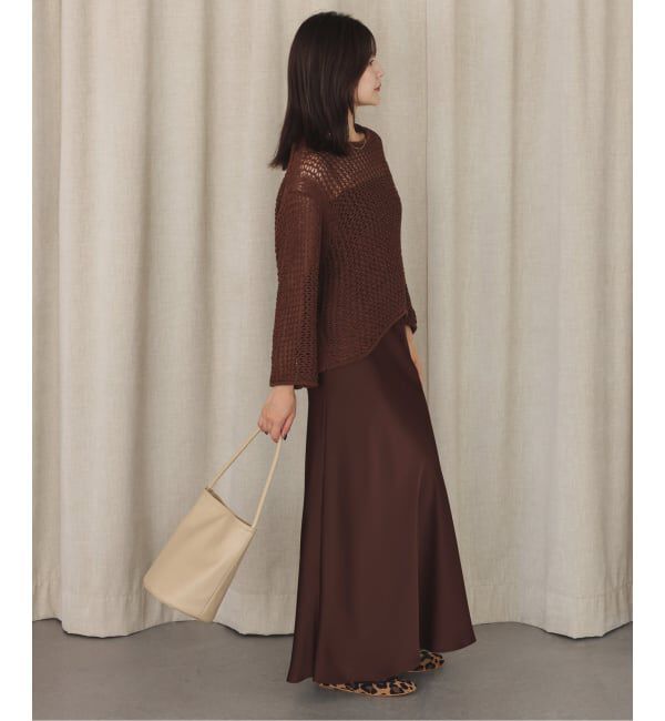 SLOBE IENA「サテンナロースカート」|スカート|