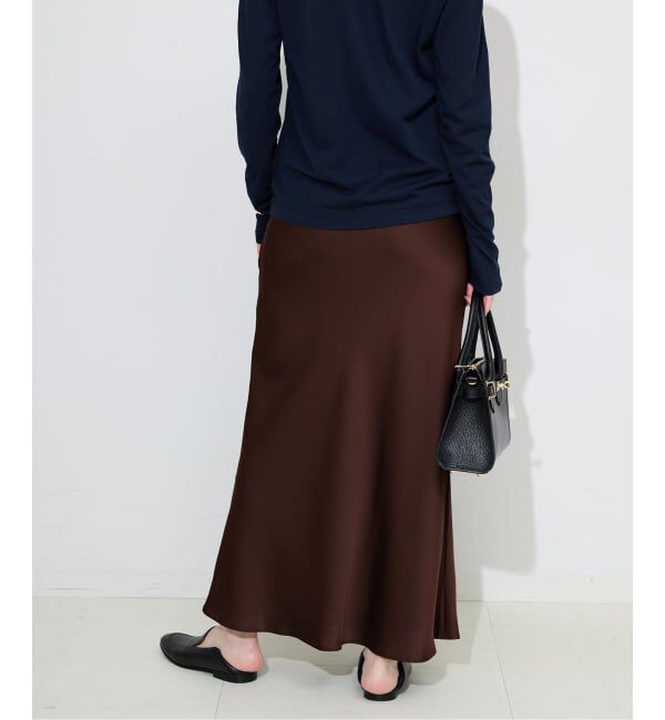 SLOBE IENA「サテンナロースカート」|スカート|