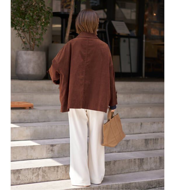 IENA「MACKINTOSH/マッキントッシュ 別注 HUMBIE JACKET コーデュロイ」|ステンカラーコート|