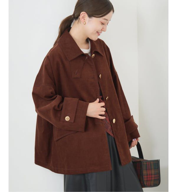IENA「MACKINTOSH/マッキントッシュ 別注 HUMBIE JACKET コーデュロイ」|ステンカラーコート|