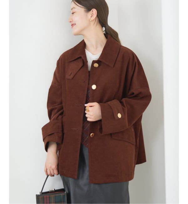 IENA「MACKINTOSH/マッキントッシュ 別注 HUMBIE JACKET コーデュロイ」|ステンカラーコート|