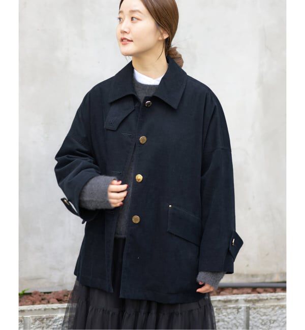IENA「MACKINTOSH/マッキントッシュ 別注 HUMBIE JACKET コーデュロイ」|ステンカラーコート|