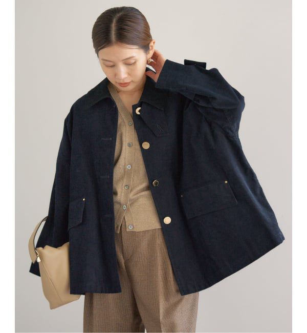 IENA「MACKINTOSH/マッキントッシュ 別注 HUMBIE JACKET コーデュロイ」|ステンカラーコート|