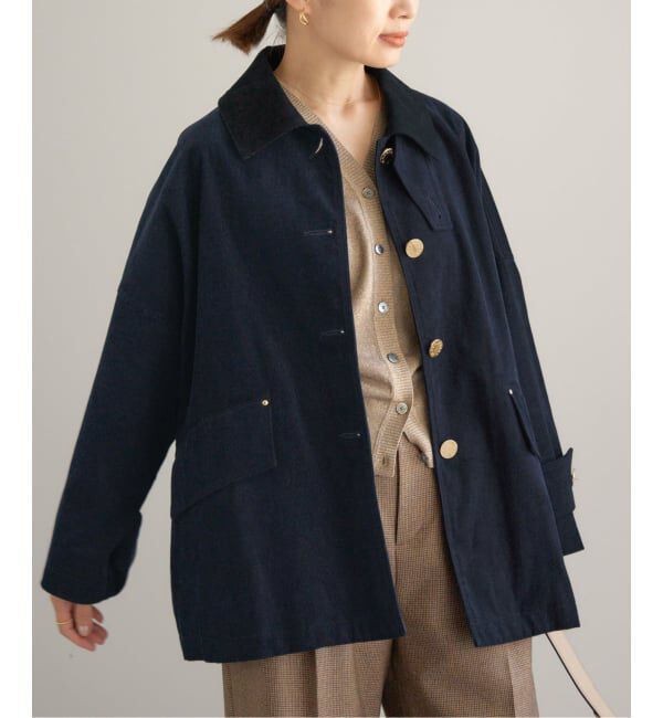 IENA「MACKINTOSH/マッキントッシュ 別注 HUMBIE JACKET コーデュロイ」|ステンカラーコート|