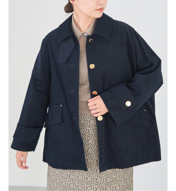 IENA「MACKINTOSH/マッキントッシュ 別注 HUMBIE JACKET コーデュロイ」|ステンカラーコート|