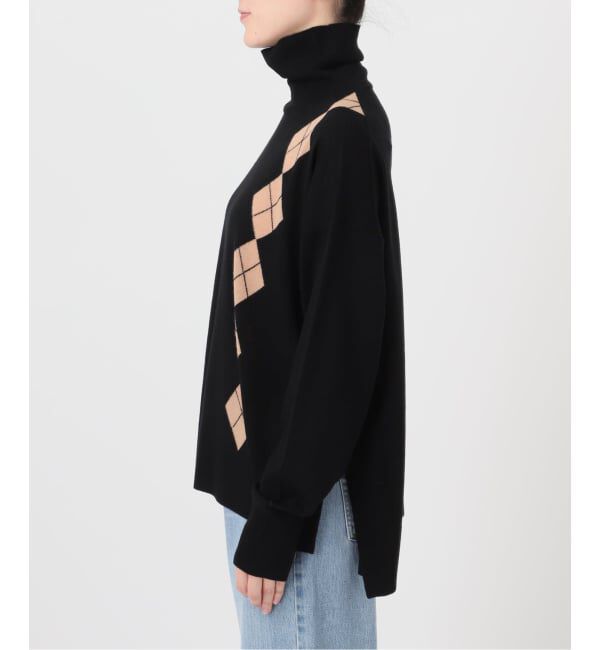 IENA「ライトウールアーガイルニット」|ニット・セーター|