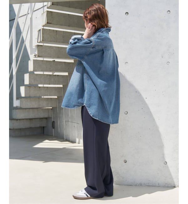 SLOBE IENA「《追加2》LE DENIM BDUデニムシャツ」|シャツ・ブラウス|