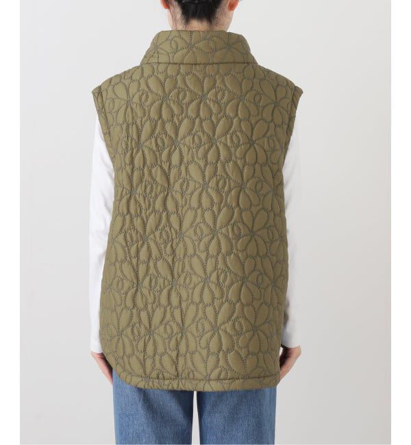 IENA LA BOUCLE「IENA LA BOUCLE フラワーキルティングパテッドベスト」|ダウンベスト・ベスト|