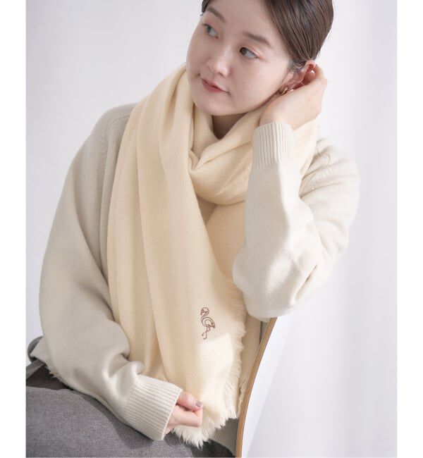 IENA「NIMNIMDUAI/ニムニムデュアイ PASHMINA EMNROIDERY STOLE ストール 276」|ストール|