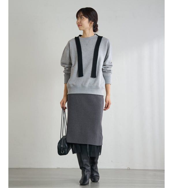 IENA「チュールハーフリブスカート」|スカート|