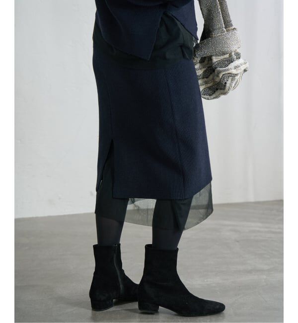 IENA「チュールハーフリブスカート」|スカート|