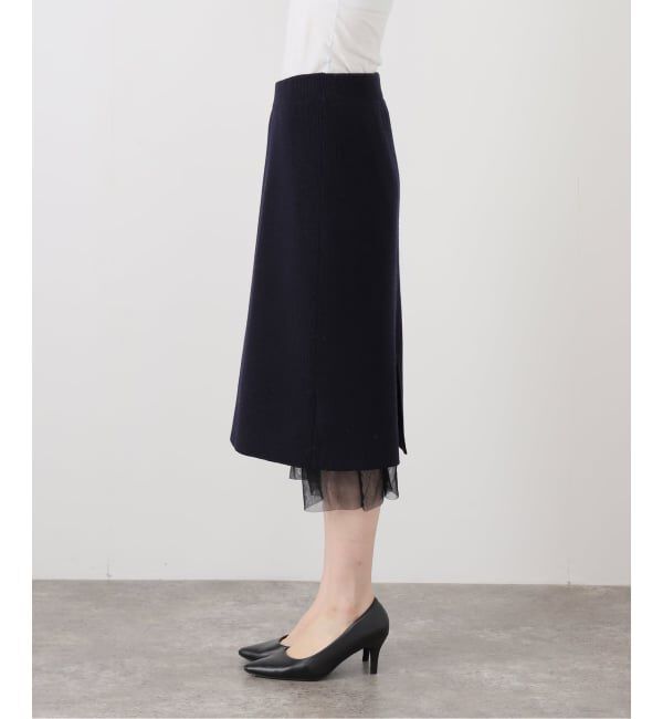 IENA「チュールハーフリブスカート」|スカート|