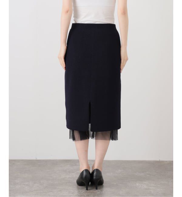 IENA「チュールハーフリブスカート」|スカート|