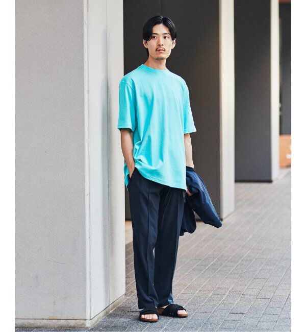 EDIFICE「【LOOPWHEELER for LOWERCASE】別注 ツリテンジク ビッグTシャツ」|Tシャツ・カットソー|