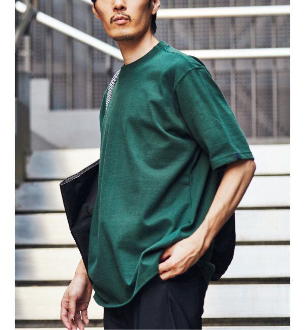 EDIFICE「【LOOPWHEELER for LOWERCASE】別注 ツリテンジク ビッグTシャツ」|Tシャツ・カットソー|