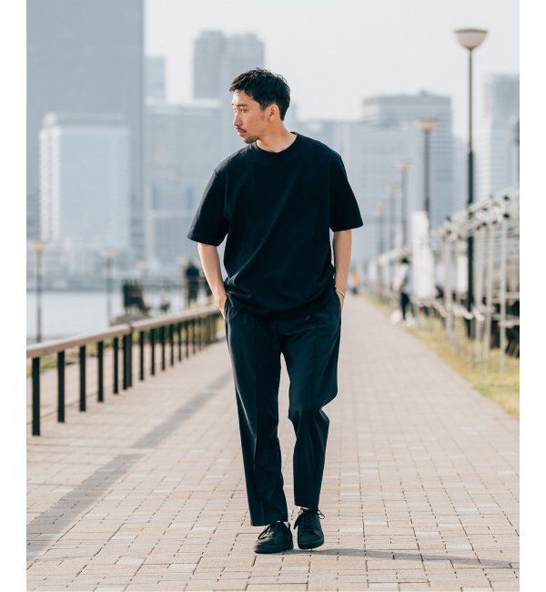 EDIFICE「【LOOPWHEELER for LOWERCASE】別注 ツリテンジク ビッグTシャツ」|Tシャツ・カットソー|