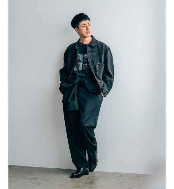 EDIFICE「Levi&rsquo;s(リーバイス) 30th 別注 Type 1 Trucker Jacket BLACK」|デニムジャケット|