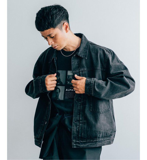 EDIFICE「Levi&rsquo;s(リーバイス) 30th 別注 Type 1 Trucker Jacket BLACK」|デニムジャケット|