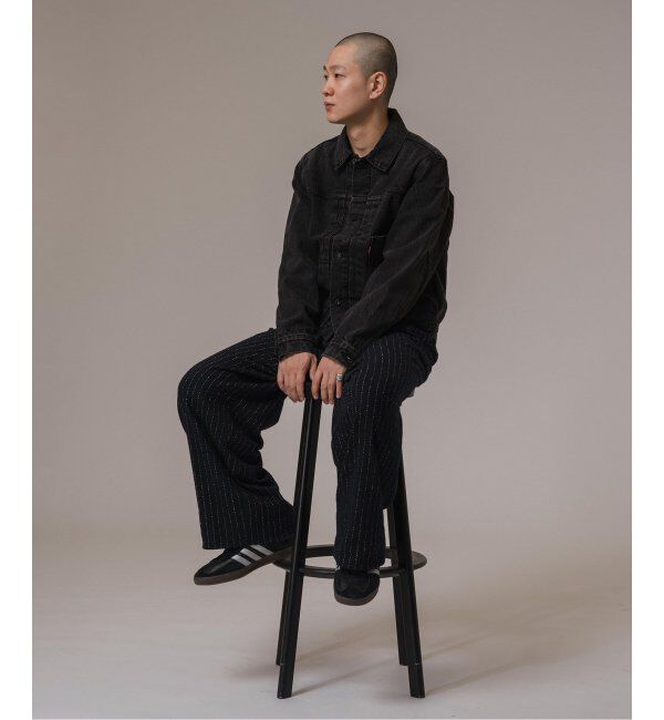 EDIFICE「Levi&rsquo;s(リーバイス) 30th 別注 Type 1 Trucker Jacket BLACK」|デニムジャケット|