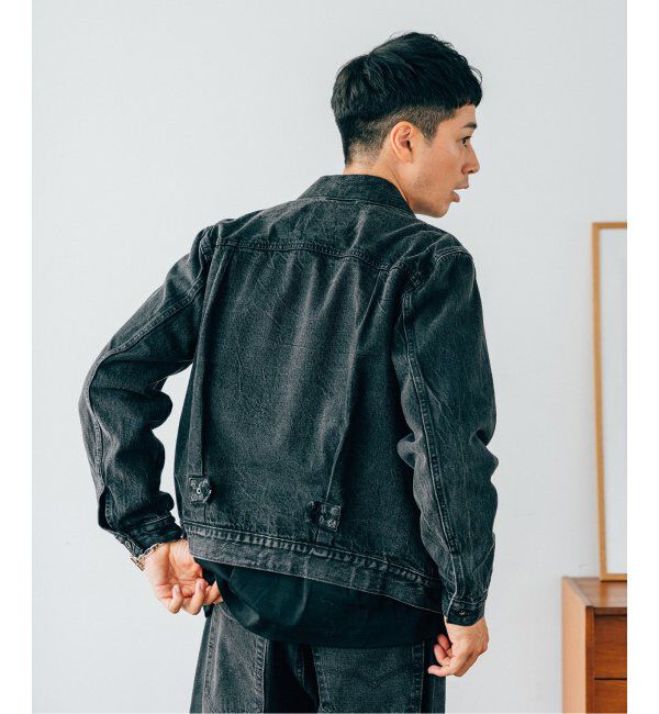 EDIFICE「Levi&rsquo;s(リーバイス) 30th 別注 Type 1 Trucker Jacket BLACK」|デニムジャケット|