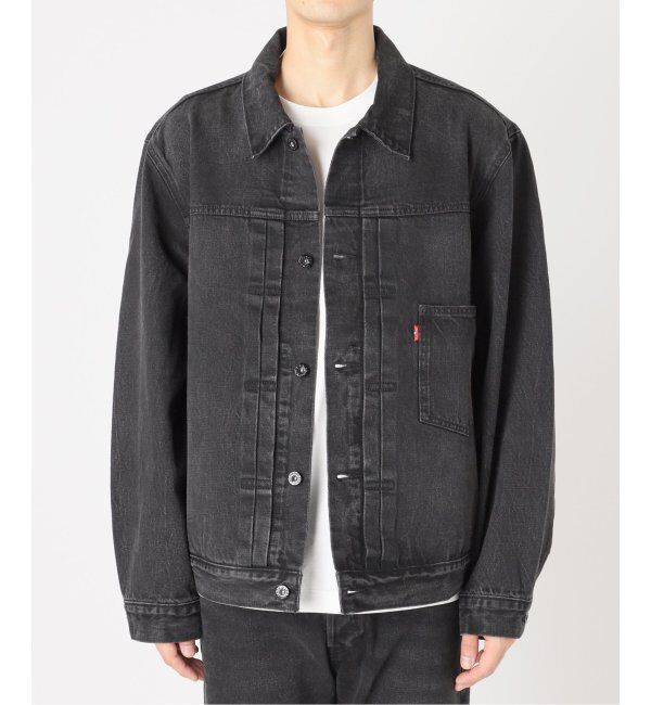 EDIFICE「Levi&rsquo;s(リーバイス) 30th 別注 Type 1 Trucker Jacket BLACK」|デニムジャケット|
