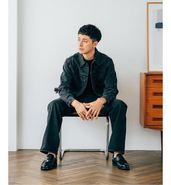 EDIFICE「Levi&rsquo;s(リーバイス) 30th 別注 Type 1 Trucker Jacket BLACK」|デニムジャケット|