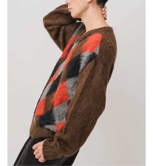 EDIFICE「DELSOL(デルソル) 別注 アーガイル ニット」|ニット・セーター|