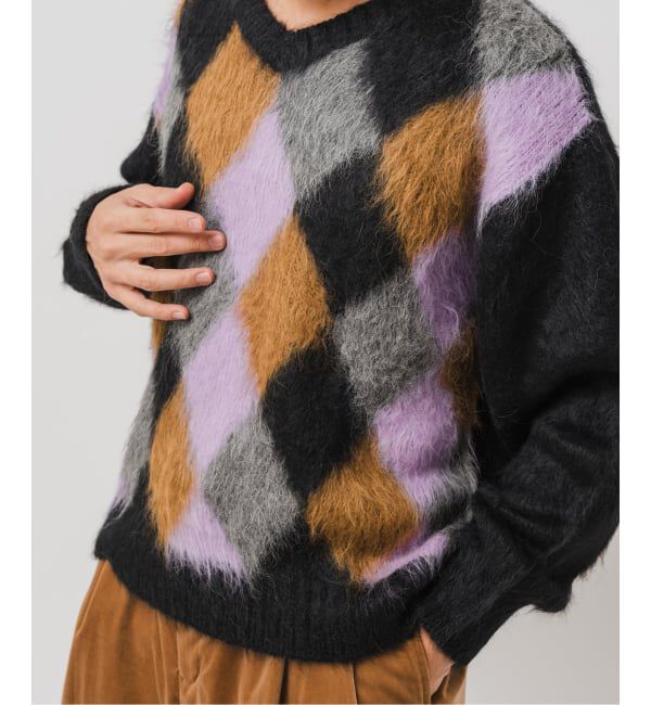 EDIFICE「DELSOL(デルソル) 別注 アーガイル ニット」|ニット・セーター|