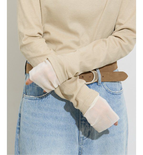 JOURNAL STANDARD relume「《追加/2枚セット》3WAYチュールレイヤードTシャツ」|Tシャツ・カットソー|ベージュ