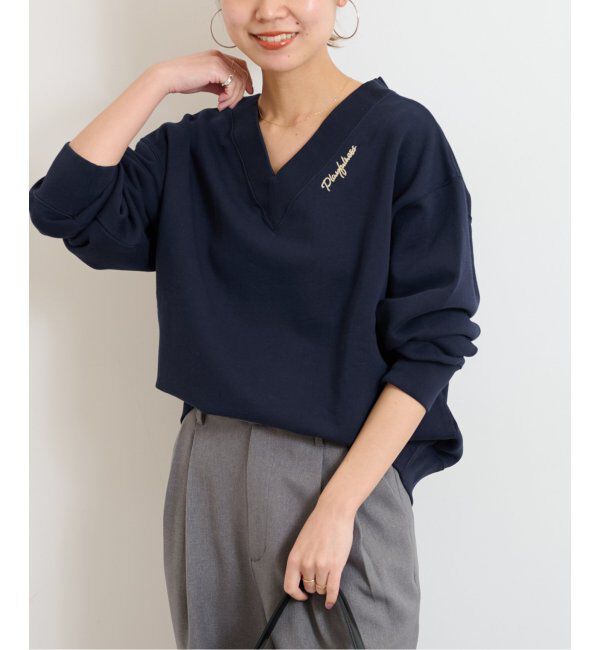 JOURNAL STANDARD relume「ロゴ刺繍Vネックスウェット」|スウェット・ジャージ|