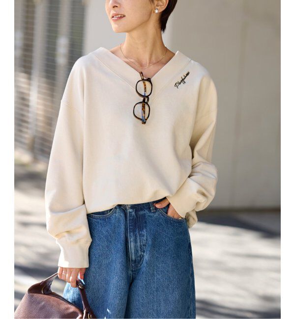 JOURNAL STANDARD relume「ロゴ刺繍Vネックスウェット」|スウェット・ジャージ|