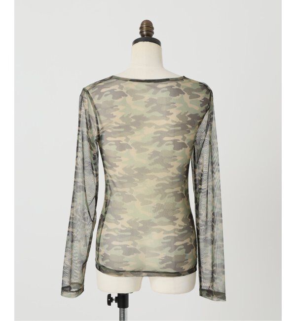 Oriens JOURNAL STANDARD「カモフラージュメッシュチュールプルオーバー」|Tシャツ・カットソー|
