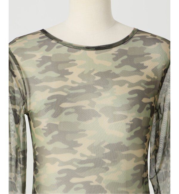 Oriens JOURNAL STANDARD「カモフラージュメッシュチュールプルオーバー」|Tシャツ・カットソー|