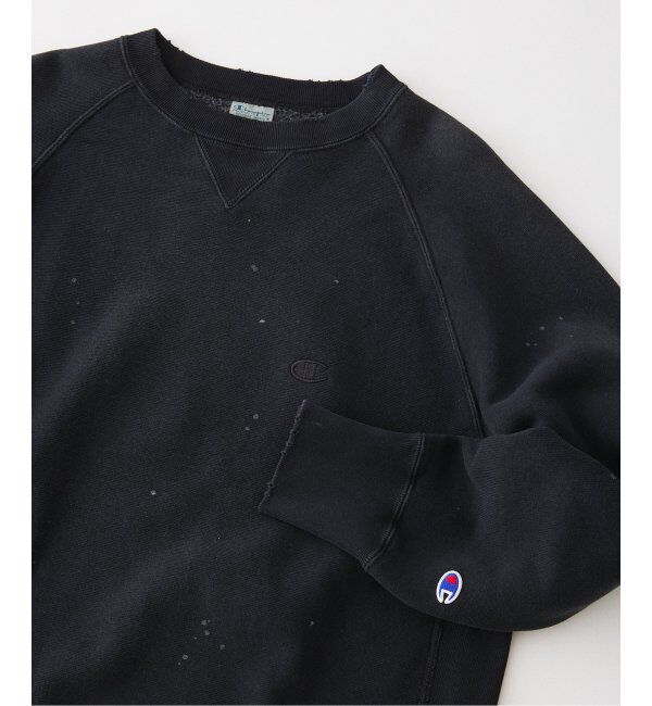 JOURNAL STANDARD relume「CHAMPION / チャンピオン 別注 R/W オーバーダイ スウェット」|スウェット・ジャージ|ブラック A