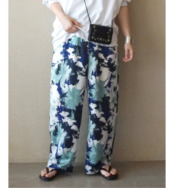 journal standard luxe「プリント イージーパンツ」|その他|ネイビー B